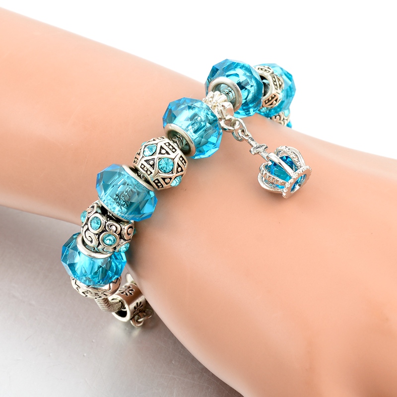 crystal charm bracelet