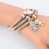 3 Pcs Silver Golden Friendship Bracelets Charms