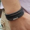 Free Shipping 5 Pcs Wrap Charm Men Bracelet