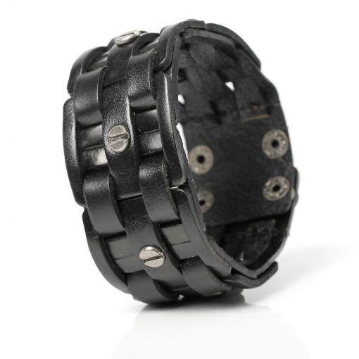 Free Shipping Bandage Wrap Leather Men Bracelet