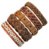 Men Wrap Leather Bracelets Ethnic Bangles