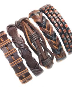 Brown Black Unisex Charm Ethnic Bracelet
