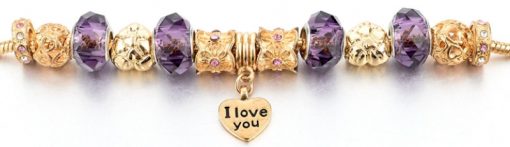 Pandora Crystal Beads Women Charm Bracelets